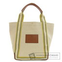 アニヤ・ハインドマーチ ロゴ トートバッグ キャンバス レディース 【中古】【Anya Hindmarch】