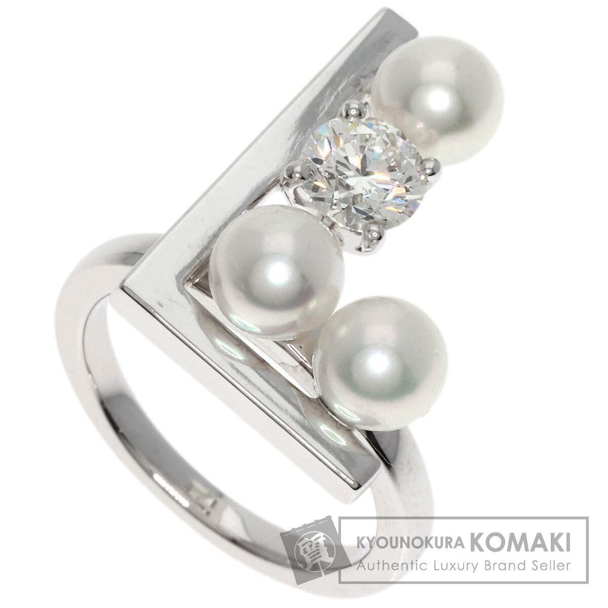 タサキ バランス ノート パール 真珠 リング・指輪 K18ホワイトゴールド レディース 【中古】【TASAKI】のサムネイル