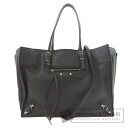 バレンシアガ 432596 ペーパーB4 ジップアラウンド 2WAY トートバッグ カーフ レディース 【中古】【BALENCIAGA】