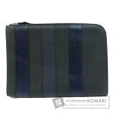 エルメス ストライプ クラッチバッグ レザー メンズ 【中古】【HERMES】