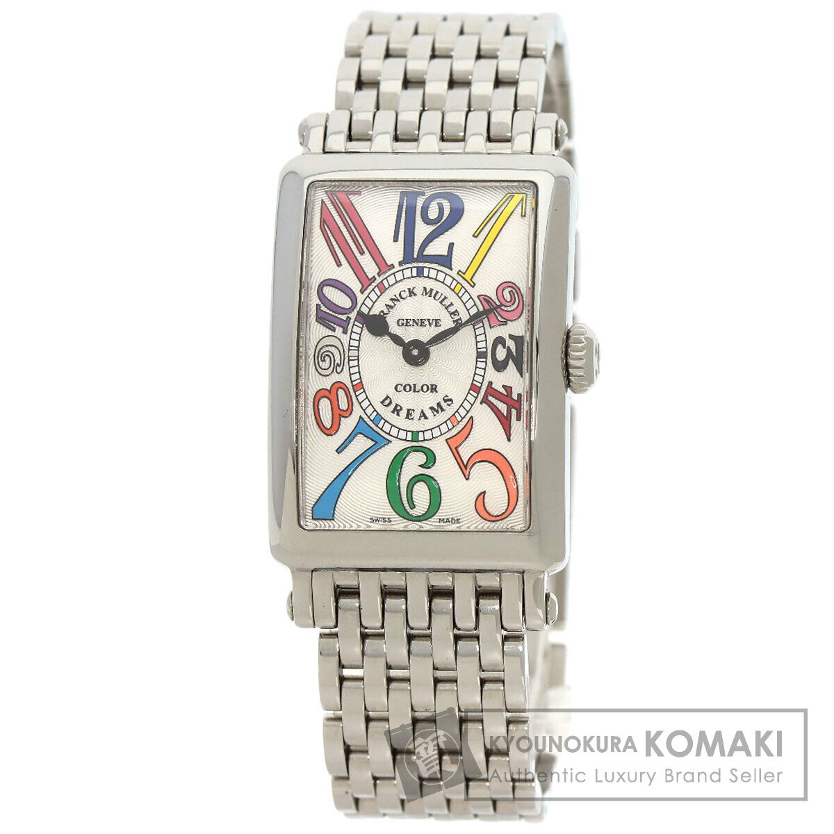 フランクミュラー 902QZCOLDRM ロングアイランド カラードリーム 腕時計 ステンレススチール/SS レディース 【中古】【FRANCK MULLER】
