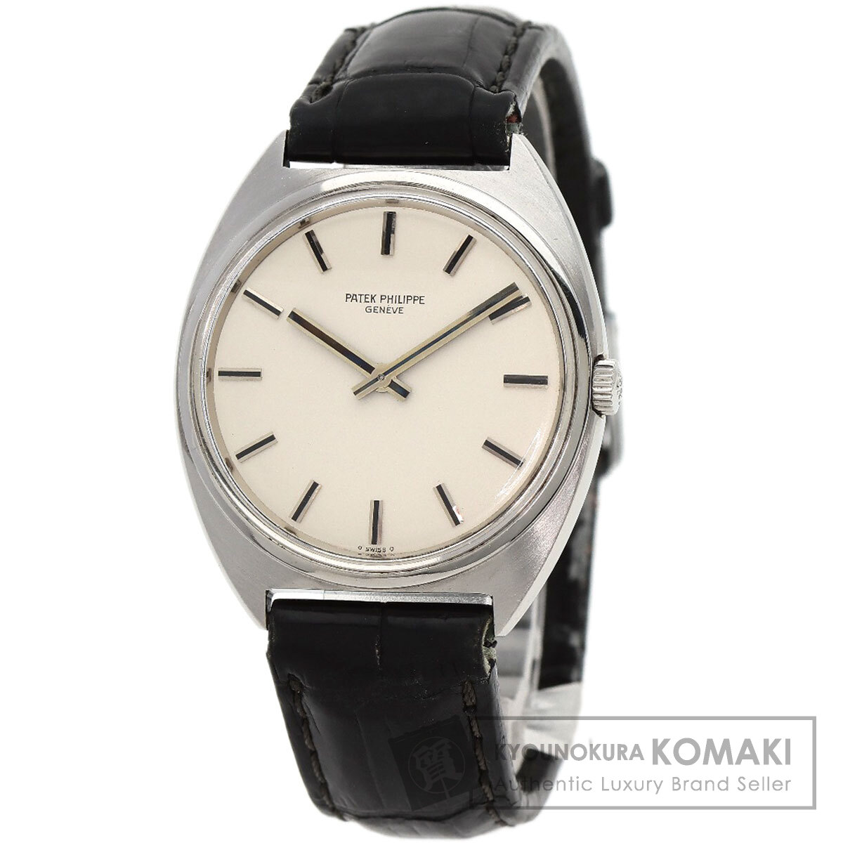 【SummerSALE対象商品 7/11〜7/15 10時迄!】パテックフィリップ 3574 カラトラバ Cal23-300 腕時計 ステンレススチール/革 メンズ 【中古】【PATEK PHILIPPE】