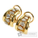 ミキモト ペアシェイプ ダイヤモンド イヤリング K18イエローゴールド レディース 【中古】【MIKIMOTO】