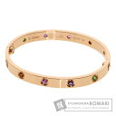 カルティエ ラブブレス マルチカラーストーン ドライバー無し #16 ブレスレット K18ピンクゴールド レディース 【中古】【CARTIER】