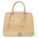 プラダ BN2412 ロゴ金具 トートバッグ サフィアーノ レディース 【中古】【PRADA】