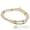 タサキ パール 真珠 2連 ブレスレット K18イエローゴールド レディース 【中古】【TASAKI】