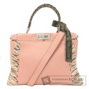 フェンディ ピーカブー リボンステッチ 2WAY ハンドバッグ カーフ レディース 【中古】【FENDI】