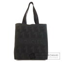 モンクレール ロゴ トートバッグ キャンバス レディース 【中古】【MONCLER】