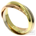 カルティエ トリニティ #51 リング・指輪 K18イエローゴールド/K18PG/K18WG レディース 【中古】【CARTIER】(4)
