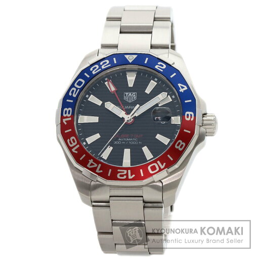 タグホイヤー WAY201F.BA0927 アクアレーサー キャリバー7 GMT 腕時計 ステンレススチール/SS レディース 【中古】【TAG HEUER】 タグホイヤー WAY201F.BA0927 アクアレーサー キャリバー7 GMT 腕時計 ステンレススチール/SS レディース 【中古】【TAG HEUER】