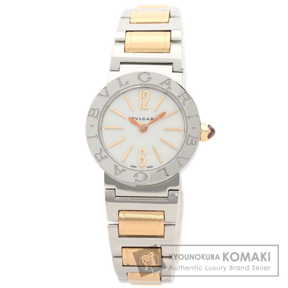 ブルガリ BBL26WSSPGD ブルガリブルガリ 腕時計 ステンレススチール/SSxK18PG レディース 【中古】【BVLGARI】