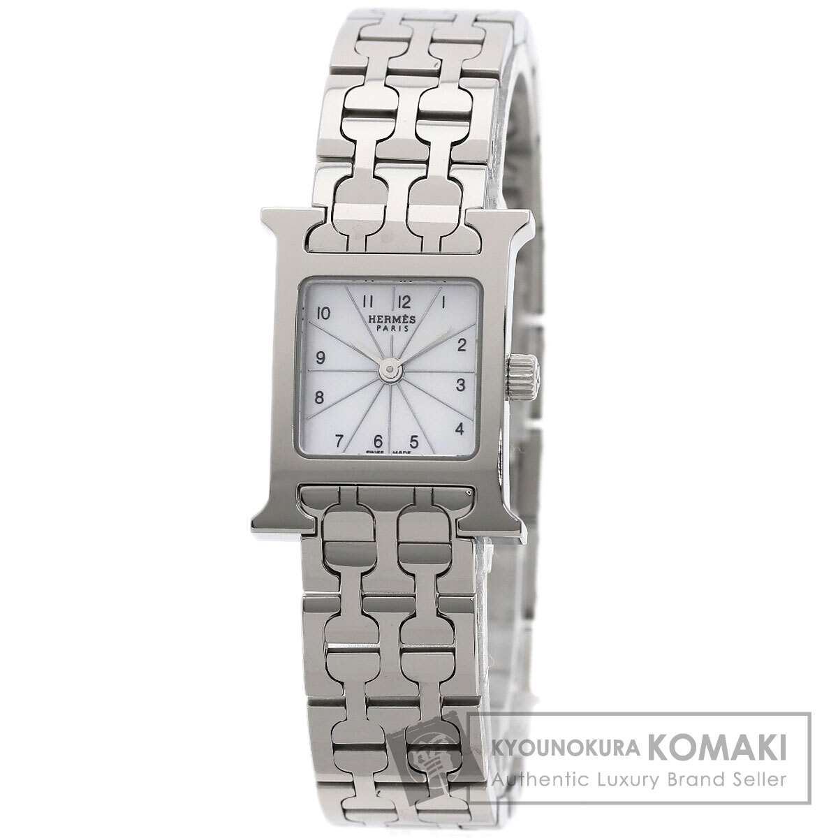 エルメス HH1.110 Hウォッチ ミニ 腕時計 ステンレススチール/SS レディース 【中古】【HERMES】