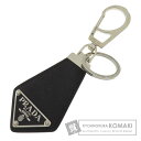 【SummerSALE対象商品 7/11〜7/15 10時迄!】プラダ ロゴ金具 キーホルダー サフィアーノ/金属製 レディース 【中古】【PRADA】
