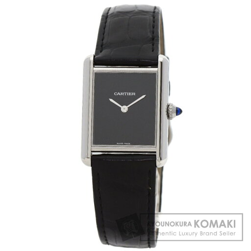 カルティエ WSTA0072 マストタンクLM 腕時計 ステンレススチール/クロコダイル メンズ 【中古】【CARTIER】 カルティエ WSTA0072 マストタンクLM 腕時計 ステンレススチール/クロコダイル メンズ 【中古】【CARTIER】