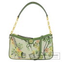 トリーバーチ Tモノグラム ブロケード スタジオバッグ 2WAY ハンドバッグ キャンバス レディース 【中古】【Tory Burch】(4)
