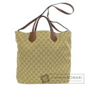 グッチ 370823 GG柄 リバーシブル 2WAY トートバッグ キャンバス レディース 【中古】【GUCCI】