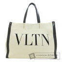 バレンティノ ロゴ スタッズ トートバッグ キャンバス レディース 【中古】【VALENTINO】