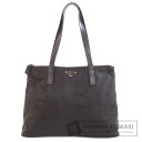 プラダ BR0409 ロゴ金具 トートバッグ ナイロン素材 レディース 【中古】【PRADA】