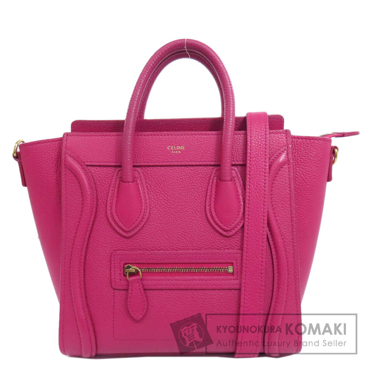 【CELINE】ピンク レザーハンドバッグ 楽天市場】セリーヌ ラゲージ ピンク(レディースバッグ|バッグ