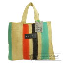 マルニ ロゴ トートバッグ ラフィア レディース 【中古】【MARNI】