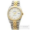 ロレックス 116233G デイトジャスト 10P ダイヤモンド 腕時計 ステンレススチール/SSxK18YG メンズ 【中古】【ROLEX】(2)