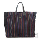 ポール・スミス ロゴ トートバッグ キャンバス レディース 【中古】【Paul Smith】