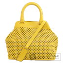 バリー パンチング 2WAY ハンドバッグ レザー レディース 【中古】【BALLY】(4)