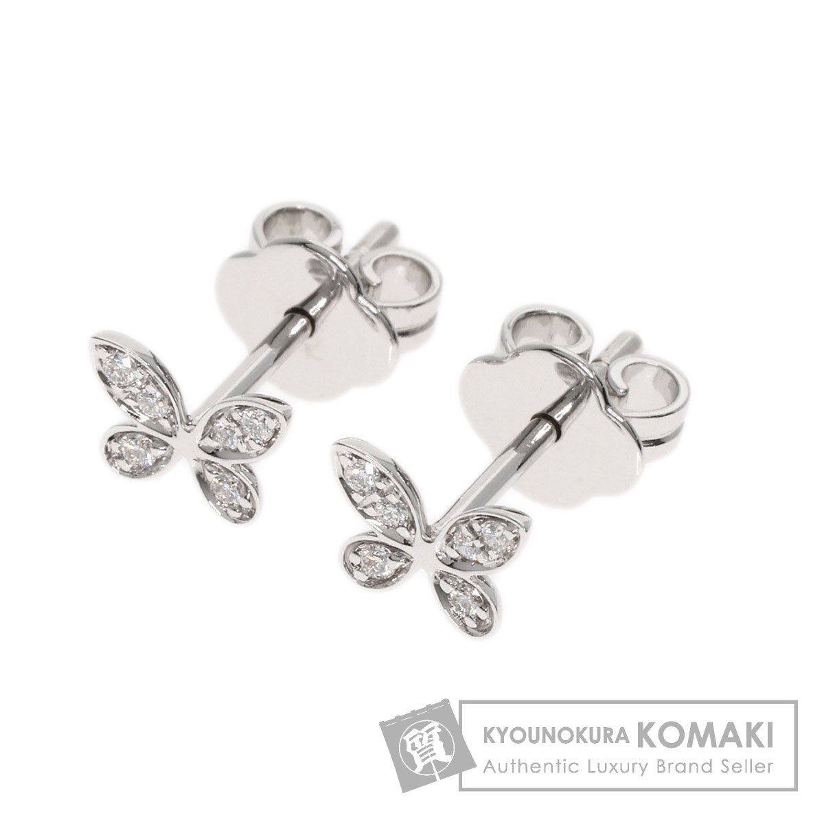 グラフ プティ スタッド パピヨン ダイヤモンド ピアス K18ホワイトゴールド レディース 【中古】【GRAFF】のサムネイル