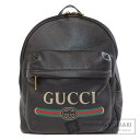 グッチ 547834 ロゴプリント リュック・デイパック カーフ レディース 【中古】【GUCCI】