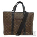 ルイヴィトン M45734 ウィークエンドPM トートバッグ モノグラムマカサー レディース 【中古】【LOUIS VUITTON】