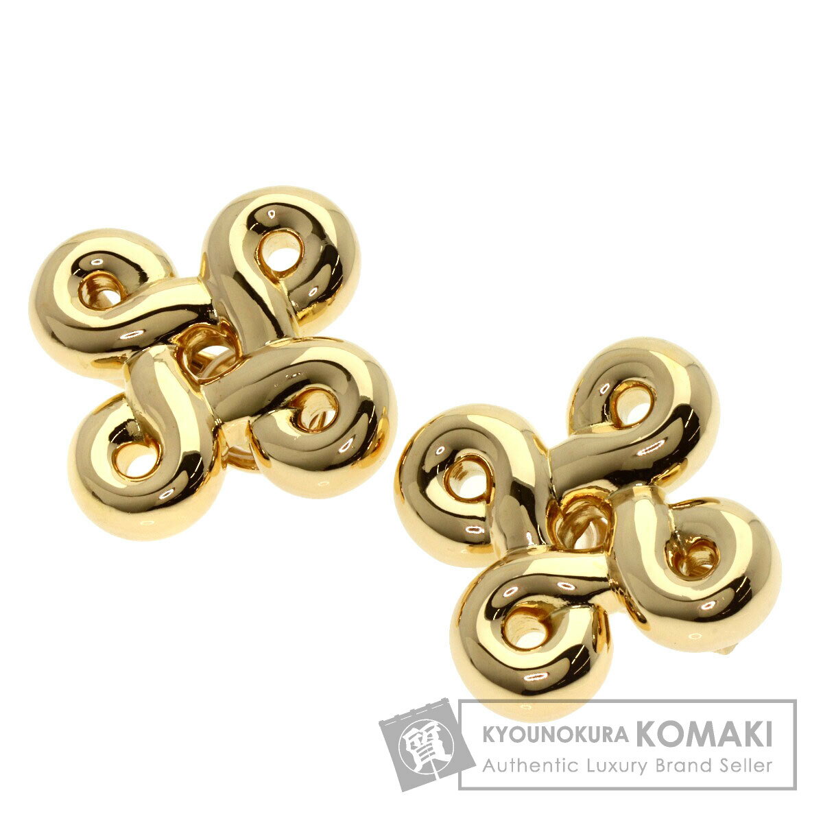 シャネル ヴィンテージ デザイン イヤリング K18イエローゴールド レディース 【中古】【CHANEL】