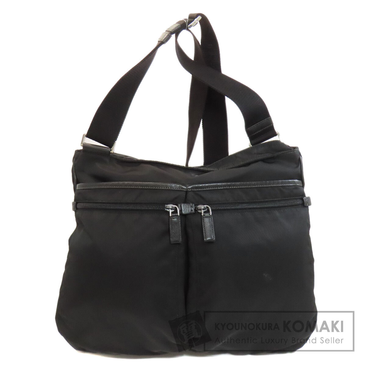 【中古】プラダロゴ金具ショルダーバ...