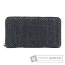 シャネル ドーヴィル スモールジップウォレット 長財布(小銭入れあり) キャンバス レディース 【中古】【CHANEL】