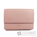 セリーヌ 三つ折り財布 二つ折り財布(小銭入れあり) レザー レディース 【中古】【CELINE】