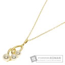 ミキモト リーフ パール 真珠 ネックレス K18イエローゴールド レディース 【中古】【MIKIMOTO】(4)