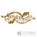 ミキモト パール 真珠 帯留め K14イエローゴールド レディース 【中古】【MIKIMOTO】