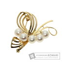 ミキモト パール 真珠 ブローチ K14イエローゴールド レディース 【中古】【MIKIMOTO】