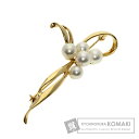 ミキモト パール 真珠 ブローチ K18イエローゴールド レディース 【中古】【MIKIMOTO】