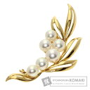 【SummerSALE対象商品 7/11〜7/15 10時迄!】ミキモト パール 真珠 ブローチ K18イエローゴールド レディース 【中古】【MIKIMOTO...