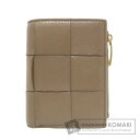 ボッテガヴェネタ カセット 二つ折り財布(小銭入れあり) レザー レディース 【中古】【BOTTEGA VENETA】