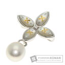 ミキモト ピクウェ パール 真珠 TOP 2WAY ブローチ K18ホワイトゴールド レディース 【中古】【MIKIMOTO】
