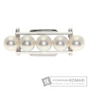ミキモト パール 真珠 帯留め K14ホワイトゴールド レディース 【中古】【MIKIMOTO】