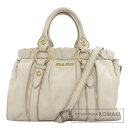 ミュウミュウ 2WAY トートバッグ レザー レディース 【中古】【MIUMIU】