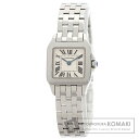 カルティエ W25064Z5 サントス ドゥモワゼル SM 腕時計 ステンレススチール/SS レディース 【中古】【CARTIER】