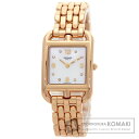 エルメス CC1.270a ケープコッド 8P ダイヤモンド 腕時計 K18ピンクゴールド/K18PG レディース 【中古】【HERMES】