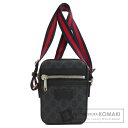 グッチ 682357 GGスプリーム ショルダーバッグ PVC メンズ 【中古】【GUCCI】