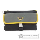 プラダ 2NH011 ロゴ金具 クラッチバッグ ナイロン素材 レディース 【中古】【PRADA】