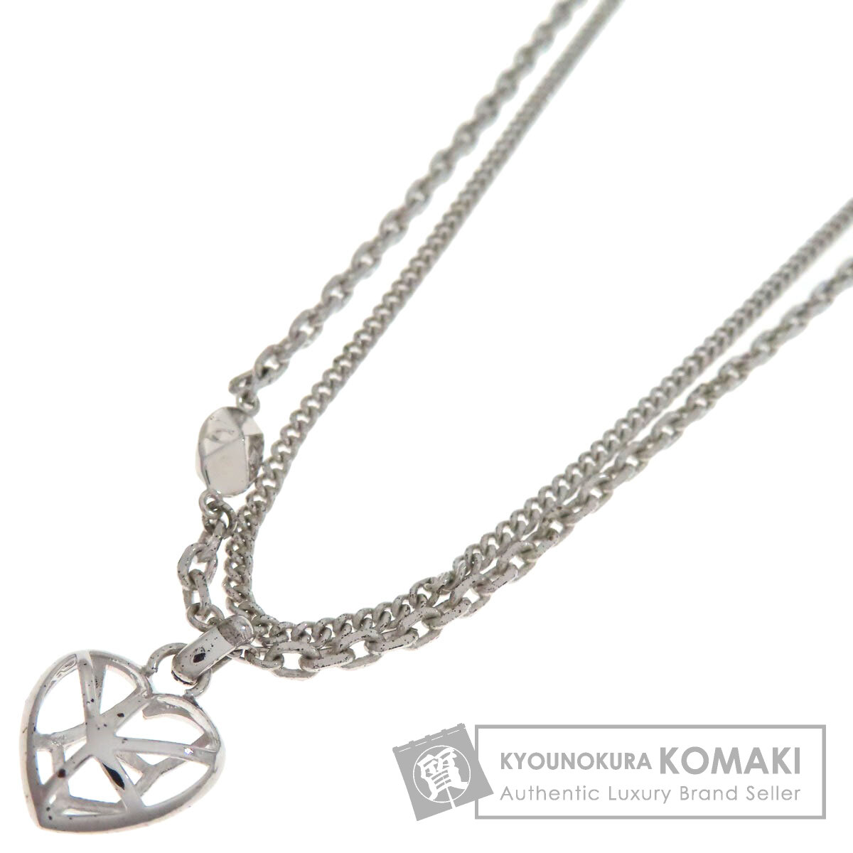 クリスチャンディオール ハートシェイプ ネックレス 金属製 レディース 【中古】【CHRISTIAN DIOR】