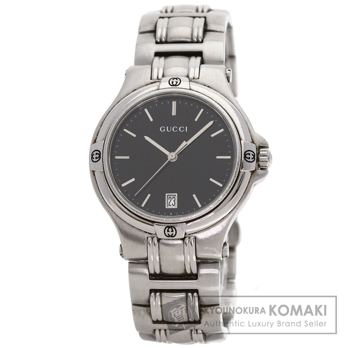 グッチ 9040M ラウンドフェイス 腕時計 ステンレススチール/SS メンズ 【中古】【GUCCI】