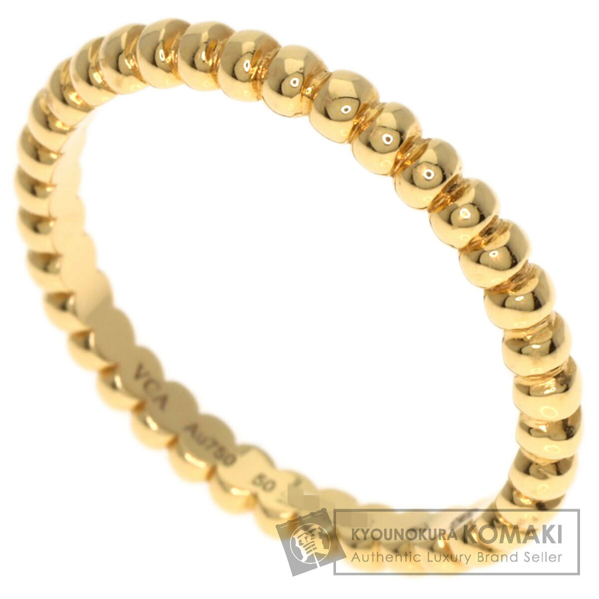 ヴァンクリーフ＆アーペル ペルレ スモール #50 リング・指輪 K18イエローゴールド レディース 【中古】【Van Cleef & Arpels】のサムネイル